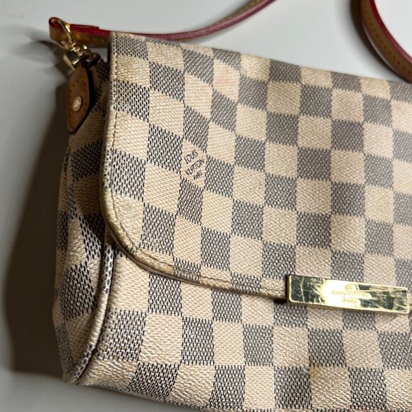 Louis Vuitton Damier Azur Eva Clutch Crossbody Bag SP0635 Made in France - Picture 15 of 15